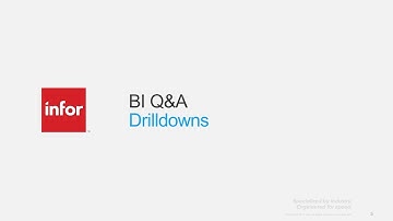 BI Q&A - Drilldowns