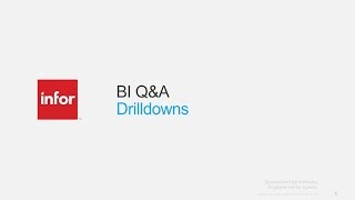 BI Q&A - Drilldowns
