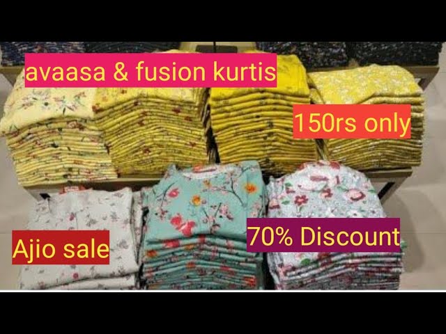 chickpet wholesale brand kurtis||220rs||Avaasa kurtis||Fusion kurtis||Reliance  trends||Branded - YouTube