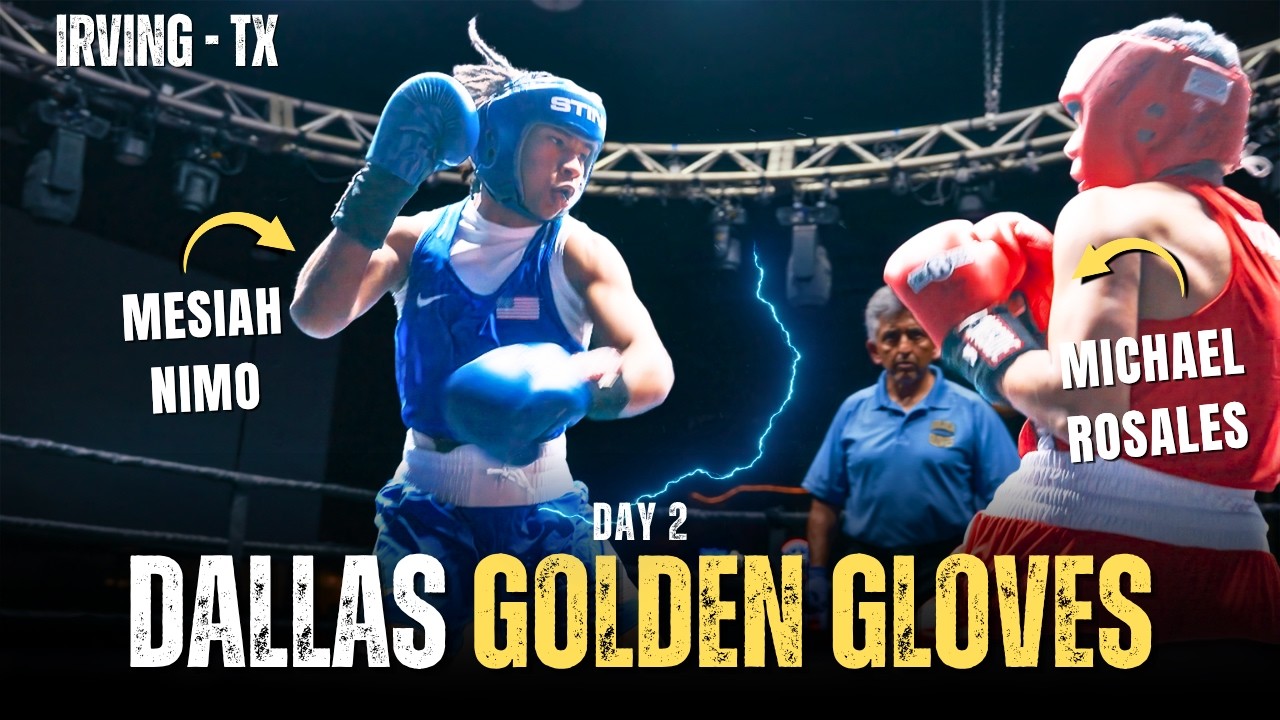 DALLAS TX Golden Gloves 2025! Amateur Boxers Compete On Day 2!