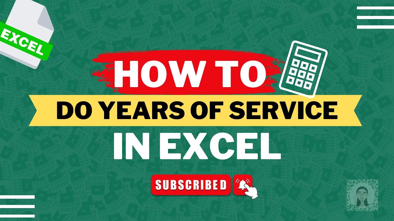 How To Calculate Years Of Service In Excel YouTube How To Calculate Years Of Service In Excel YouTube