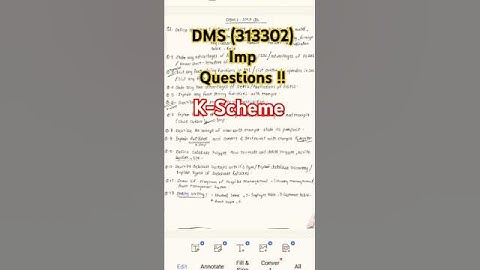 DMS (313302) Important Questions msbte K-scheme||Diploma 2nd year ||#shortsfeed #viralvideo #ytshort