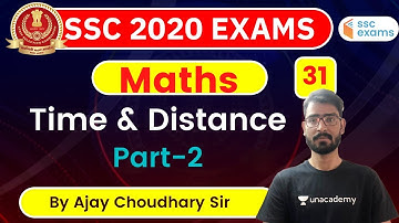 4:00 PM - SSC 2020 Exam | Maths by Ajay Chaudhary | Time & Distance (Part-2)