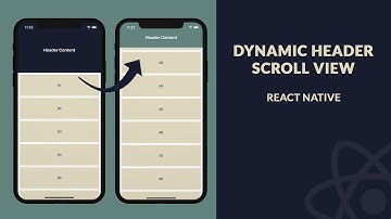 Dynamic Header Scroll View  - React Native | Speed Code Tutorial #reactnative