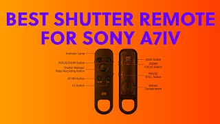 Best camera shutter remote for Sony A7iv - Dawidone