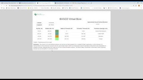How to access our Virtual Well Bore on the Groundwater Map
