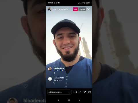 Islam Makhachev's Ramadan Mubarak in Mecca, Arabic on Instagram live