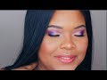 SOFT SMOKEY PURPLE EYE MAKE TUTORIAL|SIMPLYCHRISTELLE