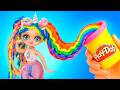 9 DIYs Unicorn Style Doll Transformations! Crafts for Dolls