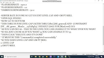 RF ONLINE - HOW TO EDIT SERVER RATE ,LEVEL CAP, GM PT SKILL,KEYBOARD MODE TO WASD (PART 2)