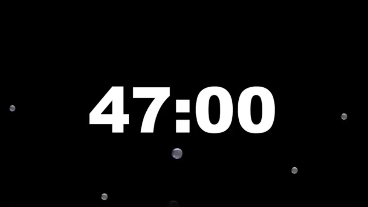 47 Minute Timer with Alarm | Full Screen Minimalist Countdown (HD ...