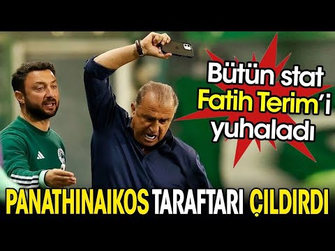 Panathinaikos taraftarı çıldırdı. Bütün stat Fatih Terim'i yuhaladı