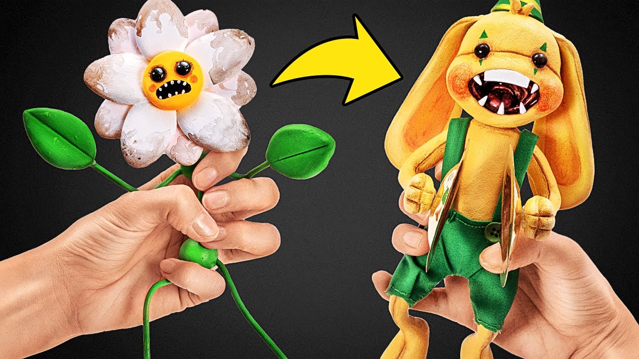 How To Turn a Flower Toy Into a Bunny Monster! 
