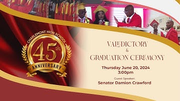 Charlemont High School Valedictory and Graduation Ceremony 2024 | #strivingforexcellence #cmont #chs