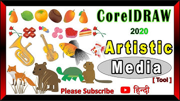 Artistic media Tool || Live sketch | Smart drawing || Coreldraw 2020 | Beginners Tutorial | in Hindi