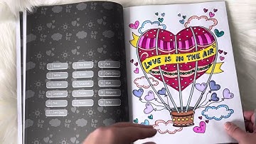 Doodle n Color Be Mine Valentine Color by Number Book | Sachin Sachdeva | Flip Through