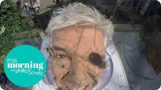 Phillip Puts His Head In A Box Of Spiders And Ferne Freaks Out! | This Morning