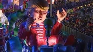 Raw: Giant Trump Float Enlivens Carnival in Nice