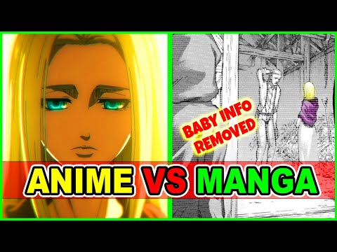 Baby Daddy Mystery Removed? AOT S4 Anime Vs Manga | Attack on Titan Season 4 Episode 10