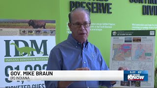 Gov. Braun comments on potential redistricting of Indiana during visit to South Bend