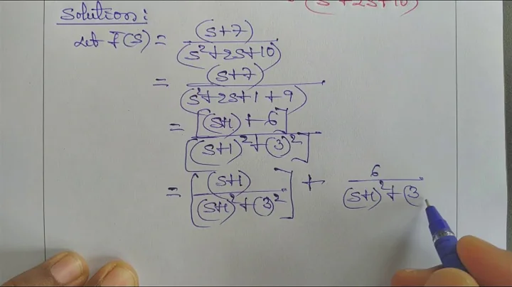 LT12.  Inverse Laplace transform-Problems on Completing the Square method.