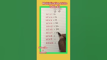 Multiplication tricks table 65 #techpandian #shorts #youtubeshorts #tabletricks #trending