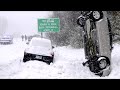 CAR vs SNOW - WINTER CAR crash | Snow FAILS compilation