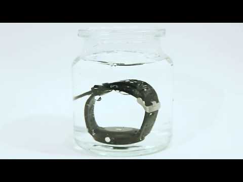 Circular Disc Tempered Glass Waterproof Smartwatch