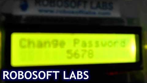 KEYPAD Based Security System DC Motor Control : Robosoft Labs
