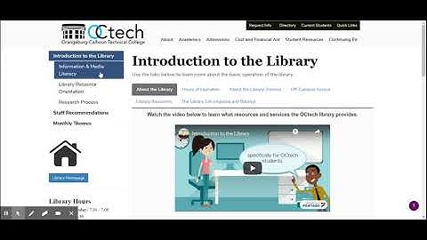 OCtech Library Orientation: Research Process, Introduction