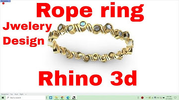rope ring in rhino 3d | rhino tutorial | developing design ideas | rhino tips and tricks | 3d model