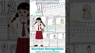 Number Skills  Recognition and Number Sense Worksheet