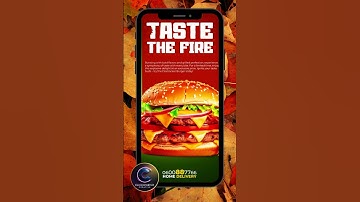 😝😋 Loaded Cheese Burger Poster design#canva #graphicdesign #graphicdesigner #burger  #shorts