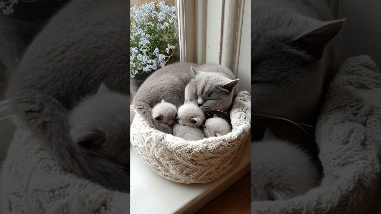 Mama Approves the Pats | 3 Sleepy Kittens 