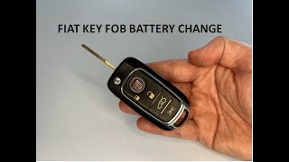 Fiat 500L 500X Key Fob Battery Replacement