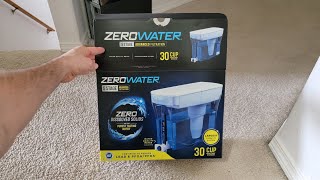 Zero Water Filter Box Opening and Set Up