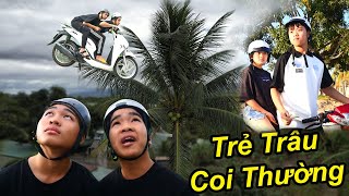 Con Nhà Giàu Sĩ Gái Coi Thường Trẻ Trâu Lái Xe Máy Biết Bay Lên Ngọn Cây Dừa Cười Nội Thương Tq97