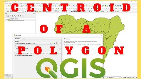 Centroids of Polygons using QGIS