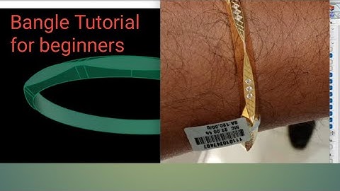 Jewellery CAD Design Tutorial for beginners || How to Make Bangle Matrix 9 Software