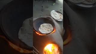 Soft phulka chapati recipe | উনুনে তৈরি রুটি|part-175|shorts ytshorts cooking villagefood viral