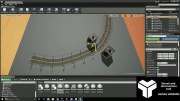 Street and intersection plugin for Unreal Engine 4 (randomization)