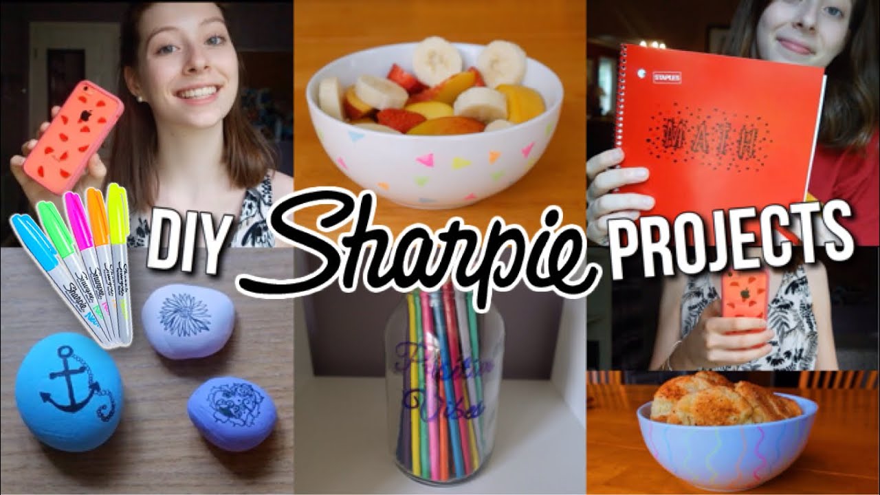 DIY Sharpie Projects 5 Ways To Use Sharpie Pens YouTube