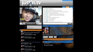 Justin.tv before Twitch.tv (24/7) 1st L"ifestreamer"