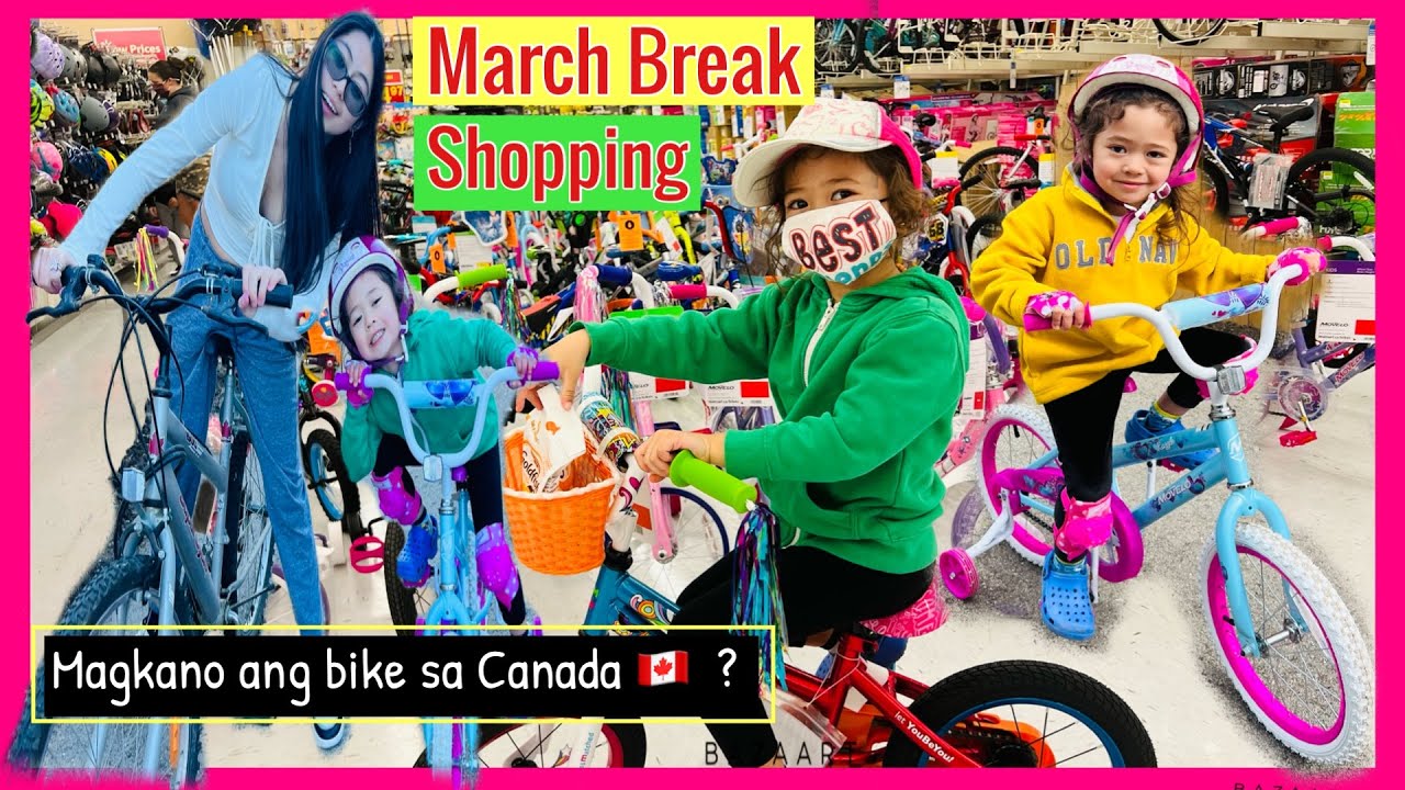 4K Magkano ang Bike sa Walmart Canada /JAS RIDES A BIKE THROUGH WALMART/BEGINNER BIKES FOR ALL
