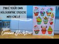 How to make stickers with Cricut Holographic print then cut designs - laminate