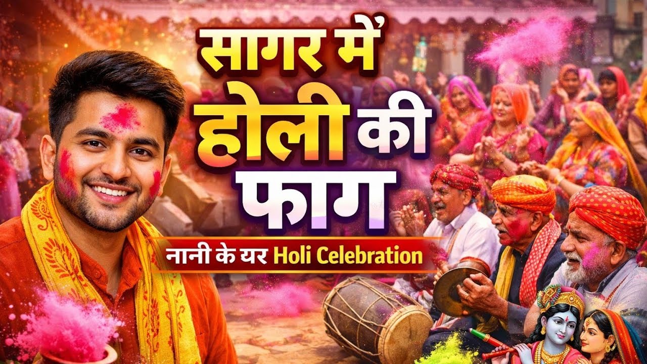 सागर में नानी के घर होली की फाग | बुंदेलखंड की परंपरा | Holi Fag Sagar Vlog