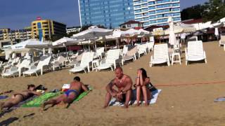 Болгария, Золотые пески (Golden Sands) пляж(Вид с пляжа, курорт Золотые пески (Golden Sands), 8-30 утра по местному времени. Время съемки - первые числа сентября..., 2013-09-13T06:42:28.000Z)