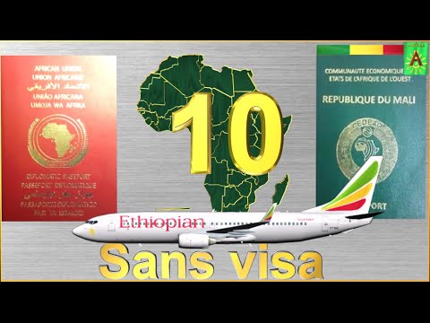 Passport de Union Africain et 10 pays Africain sans visa avec le Mali