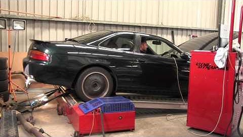 1UZ Soarer Dyno Run with Hurricane headers and custom stainless exhaust.