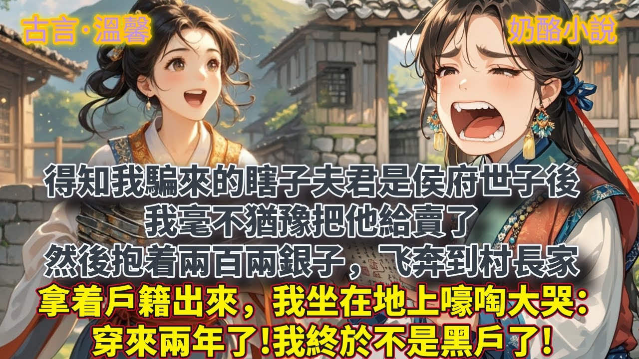 得知我騙來的瞎子夫君是侯府世子以後。我毫不猶豫把他賣給了找上門的馮家大小姐。然後抱着兩百兩銀子飞奔到村長家。拿着戶籍出來，我坐在地上嚎啕大哭：穿來兩年了!我終於不是黑戶了!